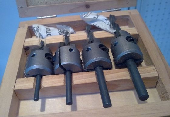 TC-004V 수공구 부속 4PCS TCT 탄화물은 목제 훈련을 위한 구멍 파는 송곳 드릴용 날을 기울였습니다