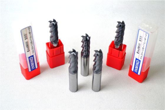 45 ° Helis açısı ile yüksek hız çelik kare sonu değirmen Standart / Standart uzunluğu yazın