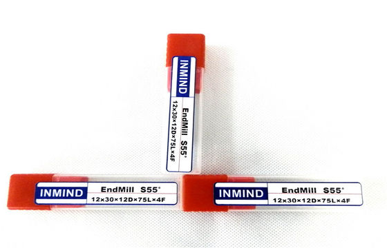 TiAlN kaplamalı Standart 2 flüt sonunda değirmen kesici, uzun boyunlu sonunda Mills HRC55