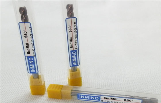 Uzun boyun karbür Meydanı son değirmen yüksek hız çelik uç Mills, iki flüt yiv açma