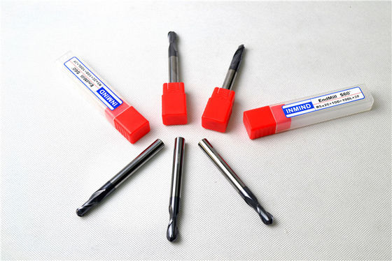 Özel sert metal top End değirmen kesici HRC60 uzun şaftlı kesici alet yuvarlak