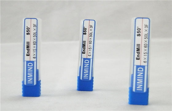 CNC top konik burun sonunda değirmen TiAlN kaplı karbür Kesici takımlar için bakır