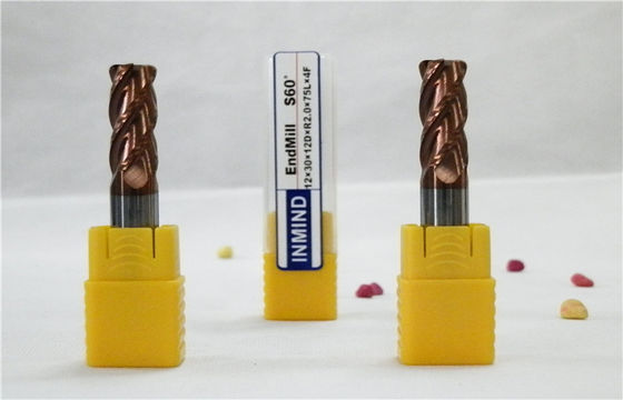 Yüksek sertlik için HRC60 Radius Köşe End Mill / Standart Frezeler