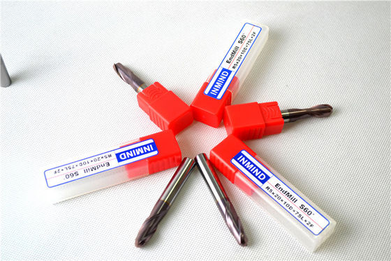 TiAlN phủ bóng Micro End Mills Solid Carbide Cắt Tool với tốc độ cao