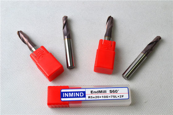 TiAlN phủ bóng Micro End Mills Solid Carbide Cắt Tool với tốc độ cao