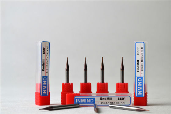 Yüksek hızlı Frezeleme mikro sonunda Mills Standart 2 flüt İK C60 kesme aletleri