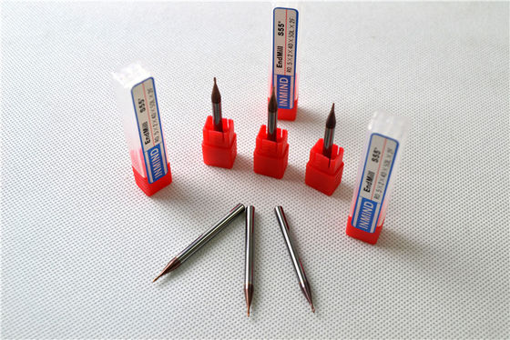 Yüksek hız 2 flüt topu burun mikro sonunda fabrikaları HRC55 kesici 0,5-0.6um