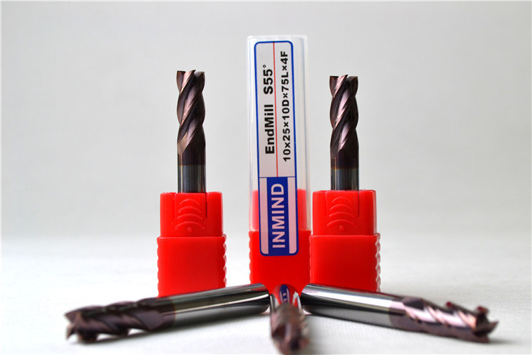 Τετραγωνικός μύλος 4 τελών καρβιδίου βολφραμίου συνήθειας κόπτης μύλων τελών φλαούτων/αυλακώσεων 0.5um - 0.6um