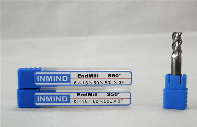 Spiral TiAlN topu burun sonunda Mills, uzun flüt sonunda Mills kesme alüminyum kaplı