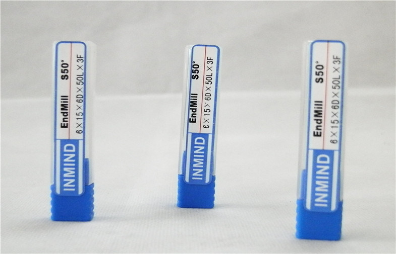 CNC top konik burun sonunda değirmen TiAlN kaplı karbür Kesici takımlar için bakır