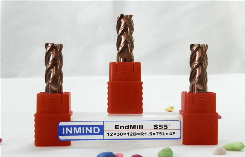 Orta Hız Köşe Radius End Mill / HRC50 Mirco Köşe Yuvarlama Freze Kesiciler