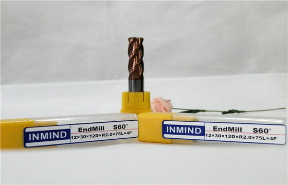 High Speed ​​Radius kantów End Mill Cutter HRC60 Carbide Narzędzia do obróbki