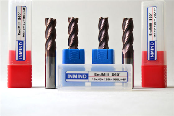 Square Micro Grain End Mills for Stainless steel / 4 Flute Taper End Mill